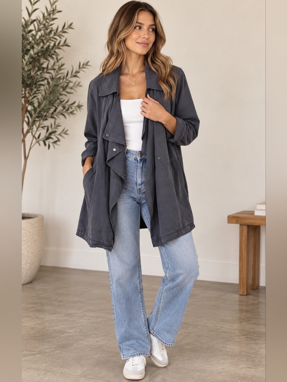 Gentle Fawn Washed Charcoal Jacket